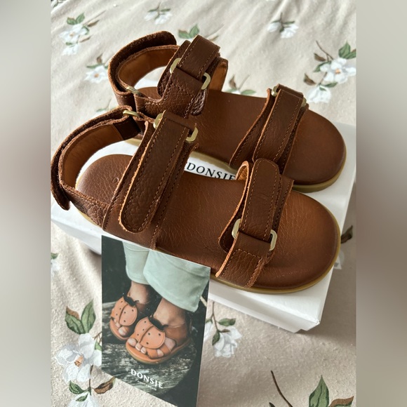 NWT Donsje Topo leather sandals US11 kids - Picture 2 of 8